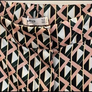 MNG Geometric Patterned Pants